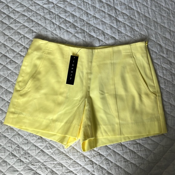 ||NWT|| THEORY•Aifric Sun Ray•Wool Stretch Canvas Shorts• Size 4 - Picture 3 of 9